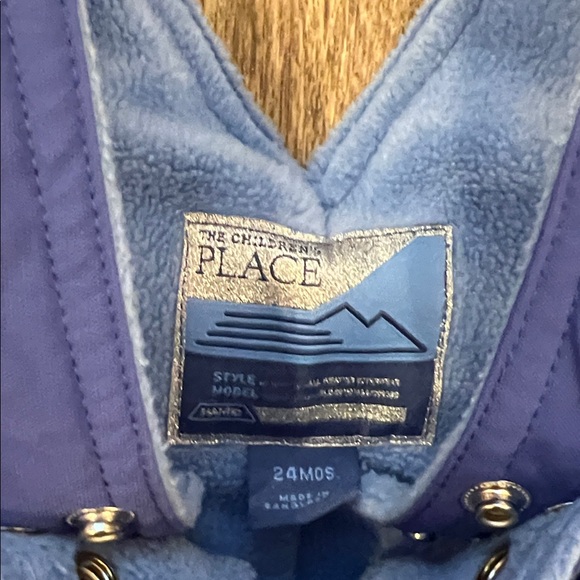The Children's Place Periwinkle Blue Snow Bib Overalls / Snow Pants 24M - Picture 2 of 9